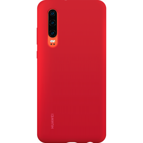 Huawei Original Silicone Car Pouzdro Red pro Huawei P30 (EU Blister)